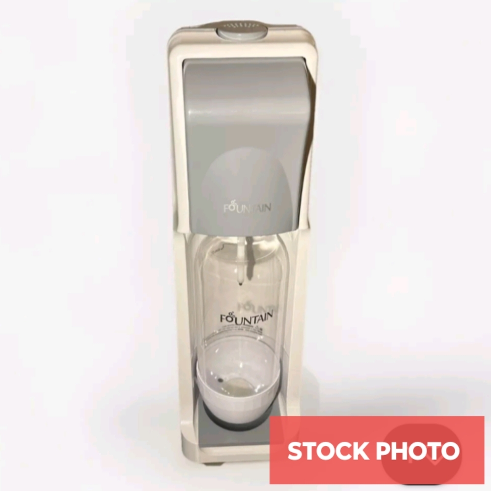 Sodastream Fountain Water Spritzer in Gray and White With One Bottle,No Co2 Tank